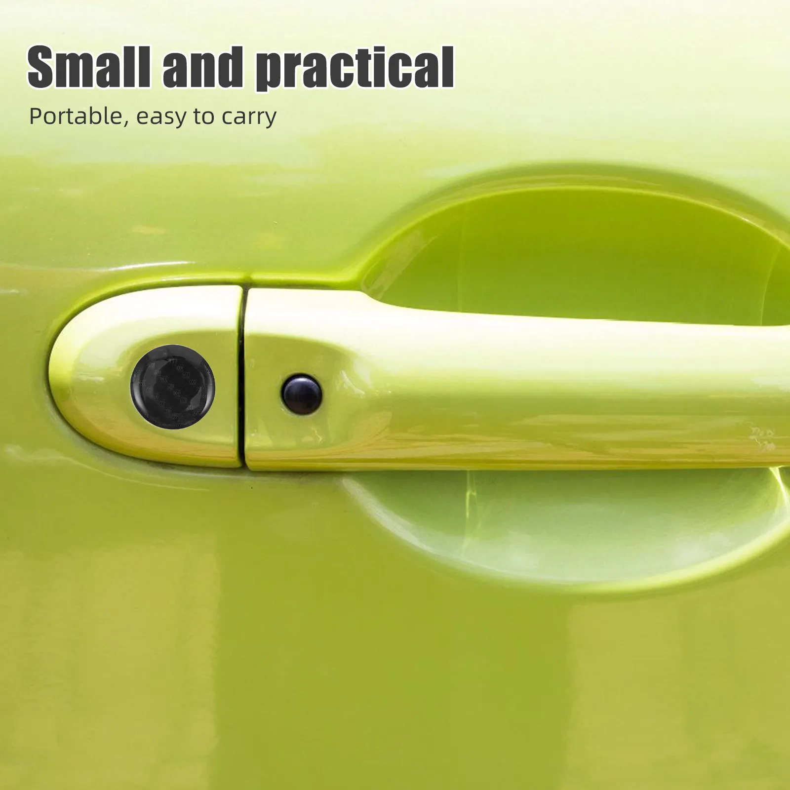 4Pcs Car Door Keyhole Protector Sticker Keyhole Guard Sticker Decorative Trim Enhancement Lock Hole Protection Car Accessories