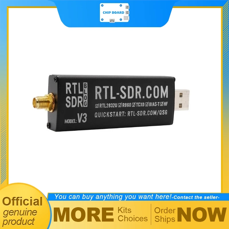 

RTL-SDR Blog RTL SDR V3 R820T2 RTL2832U 1PPM TCXO SMA Software Defined Radio Dongle Only