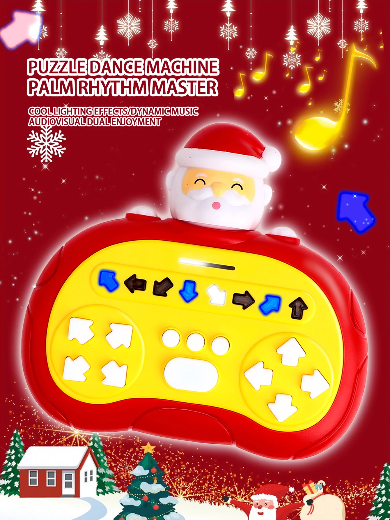 

Christmas style Hand-Held Rhythm Master Dance Machine Educational Toys, Stress Relief Toys ,Kids' Handheld Games，Christmas gifts