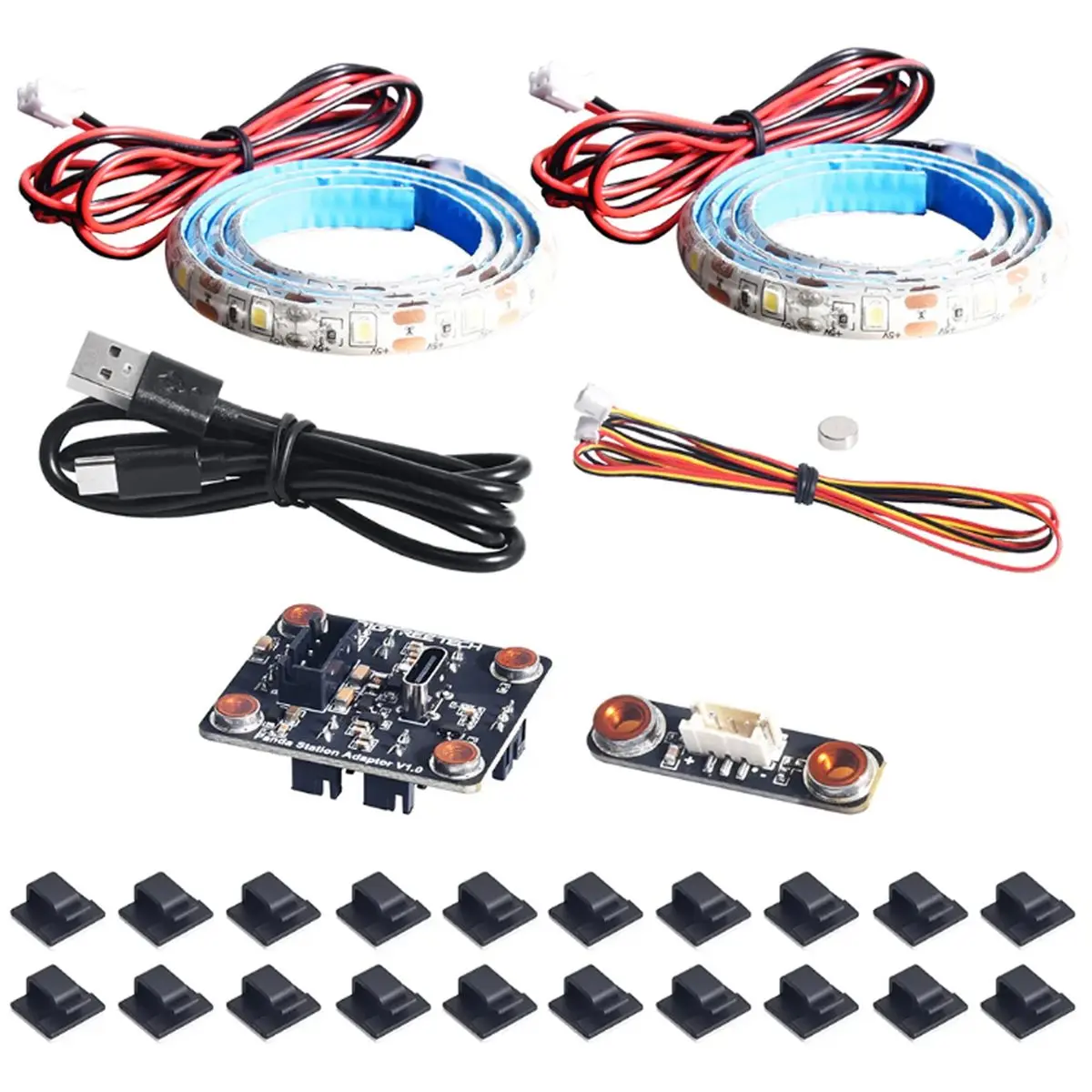 【★2026 Popular♠】Panda Station Lighting Kit 3D Printer Accessories for X1 P1 Series, Compatible with Panda Verse Storage Kit
