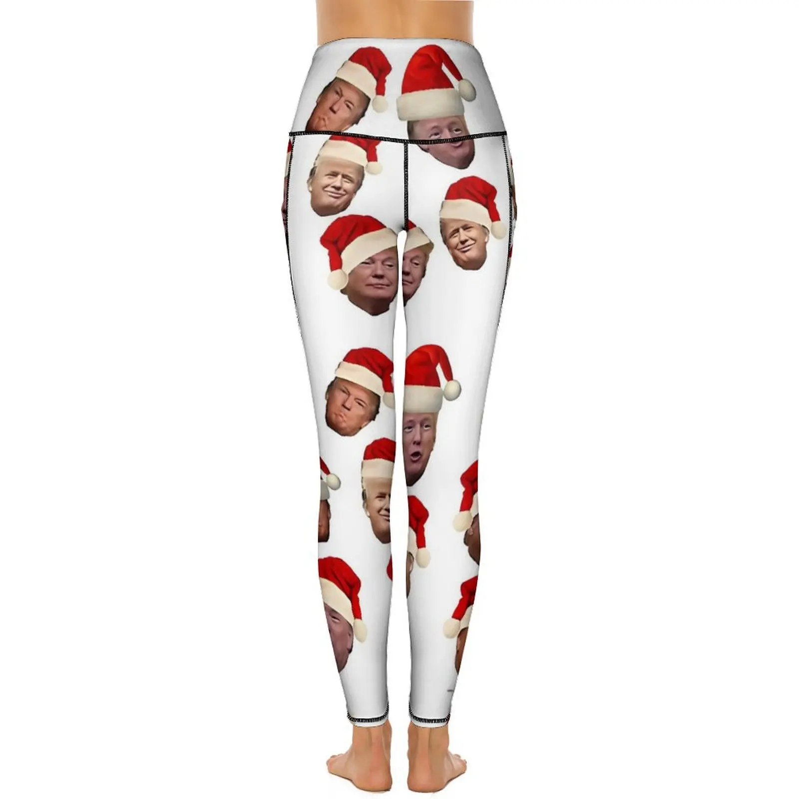 Trump Kerst Memes Yogabroek met zakken Legging Sexy hoge taille Mode Yoga Sportlegging Stretch Fitness Leggins