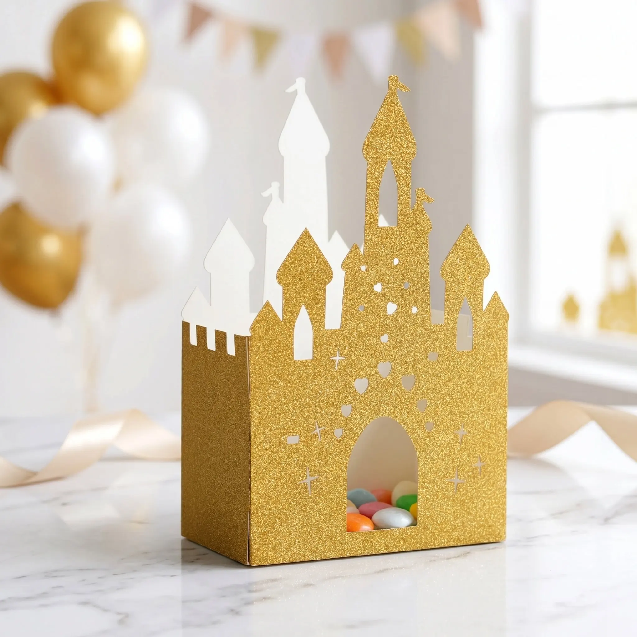 22 Pcs Candy Party Treat Boxes Goodie Castle for Gift Packaging Favor Container