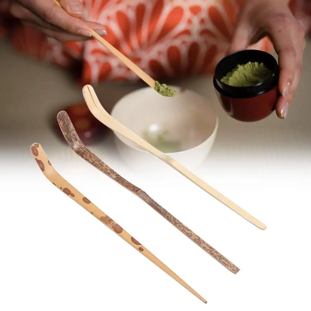 

Teaware Bamboo Matcha Sticks Spoon Professional Handmade Tea Leaf Spoon 18cm Tea Ceremony Utensils Tea Lover