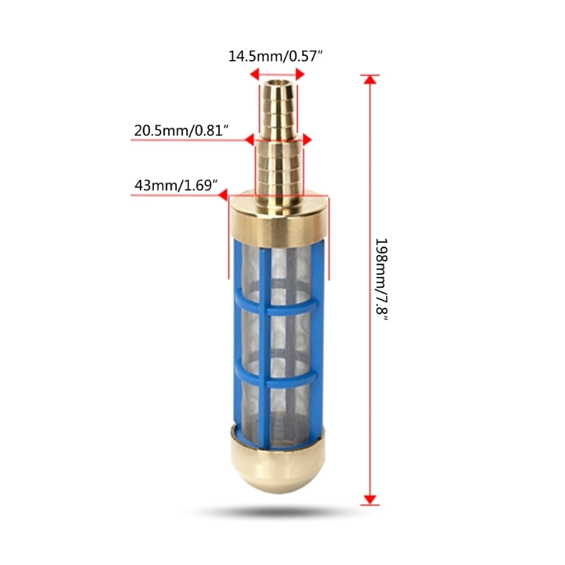 Messing Wasser Filter Schlauch Hochdruckreiniger Pumpe Sieb Pickup Filter für Waschen Dropship