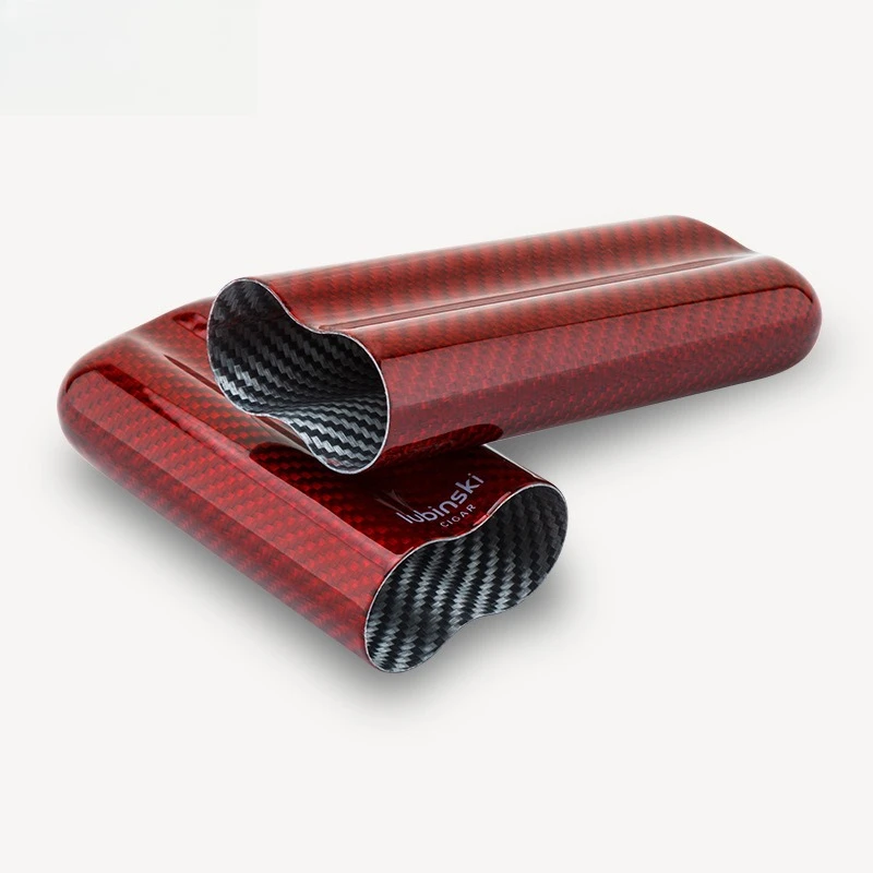 

Трубка для сигар премиум-класса из углеродного волокна — двойной держатель для сигар, дорожный футляр с защитой от ударов и влажности