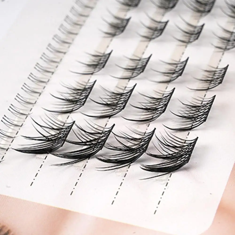 Daily Use Manga Lash Clusters Natural Look Reusable DIY Lash Extensions Fox Eye Anime Lash