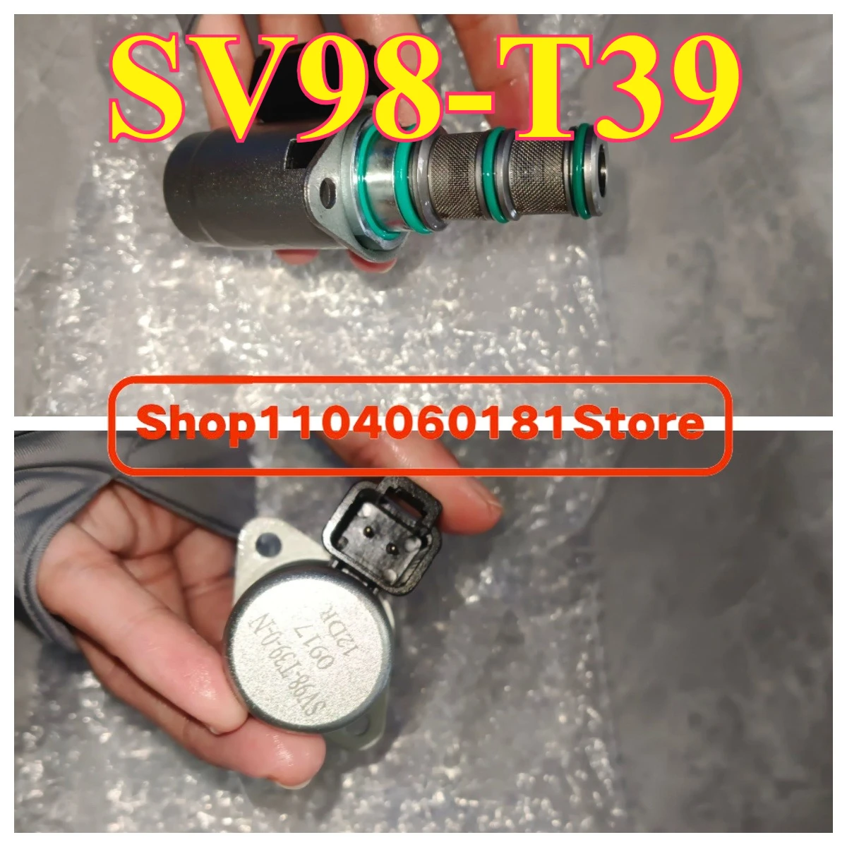 

Электромагнитный клапан электрических деталей экскаватора 12 В с электромагнитом фильтра SV98-T39 580037013