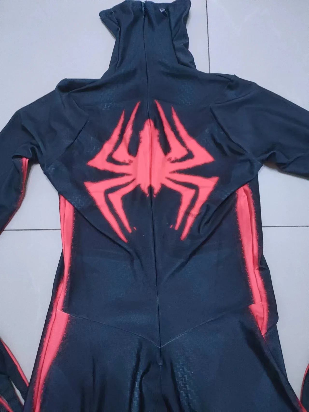 マイルモラズスパイダーマンコスプレコスチューム男の子、スパンデックスボディスーツ、スパイダーマン、ゼニスーツ、ハロウィーンの偽装