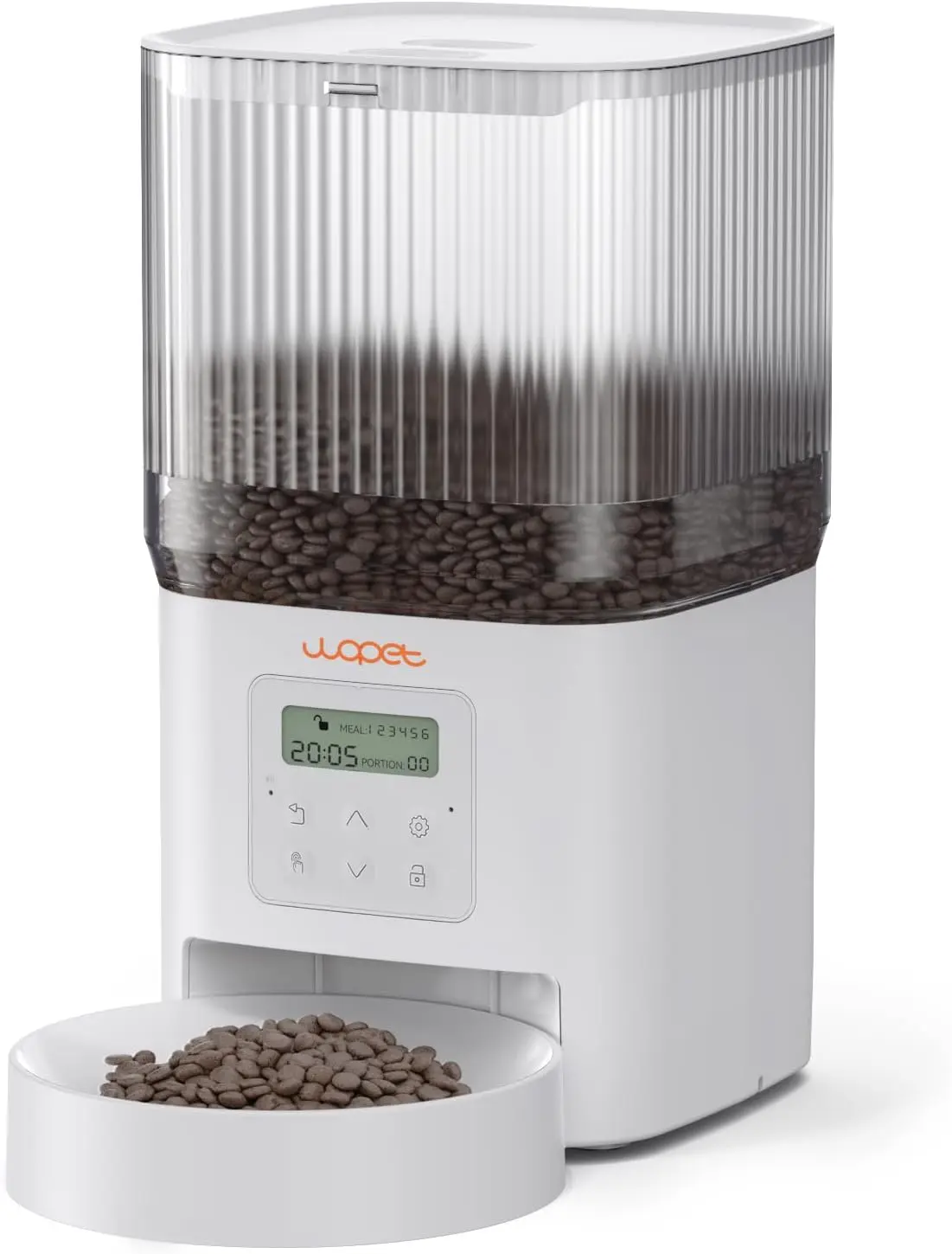 

Автоматическая кормушка для домашних животных, емкость 4 л с батареей на 180 дней, программируемая для ежедневного питания на 1–6 лет, миска из нержавеющей стали