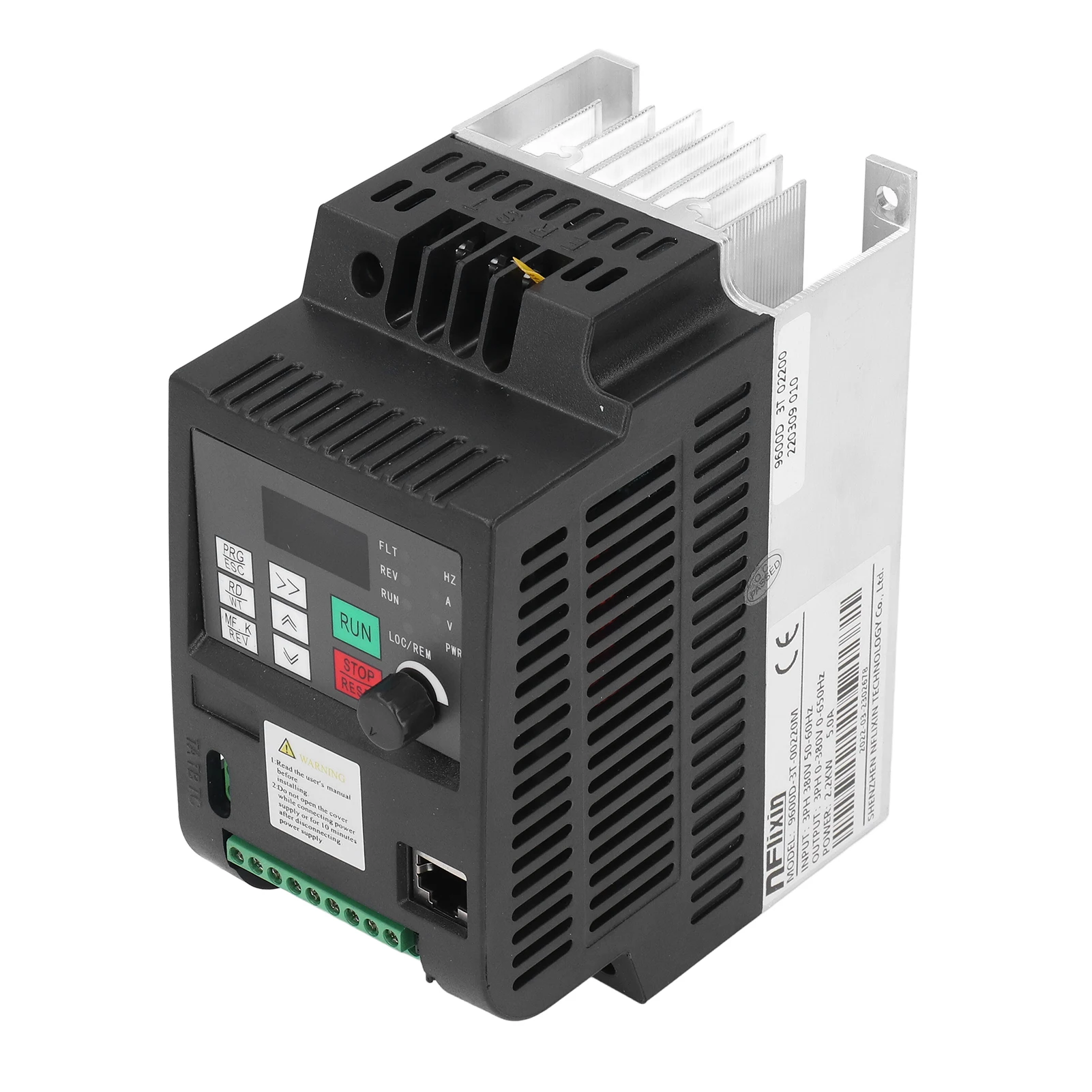 Frequency Inverter NFLIXIN Variable Frequency Drive Vector Inverter 3 Phase VFD Converter 2.2KW 380V 5A Variable Frequency Drive
