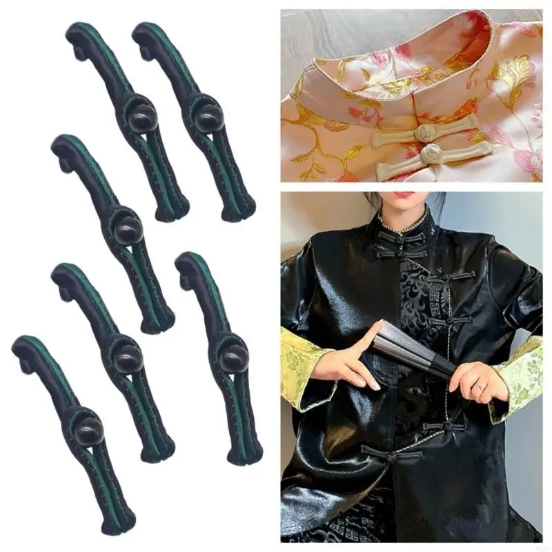 10pack Hạt trang trí nút Fastener Handmade Nút Trang phục Hạt đóng cửa Y08E