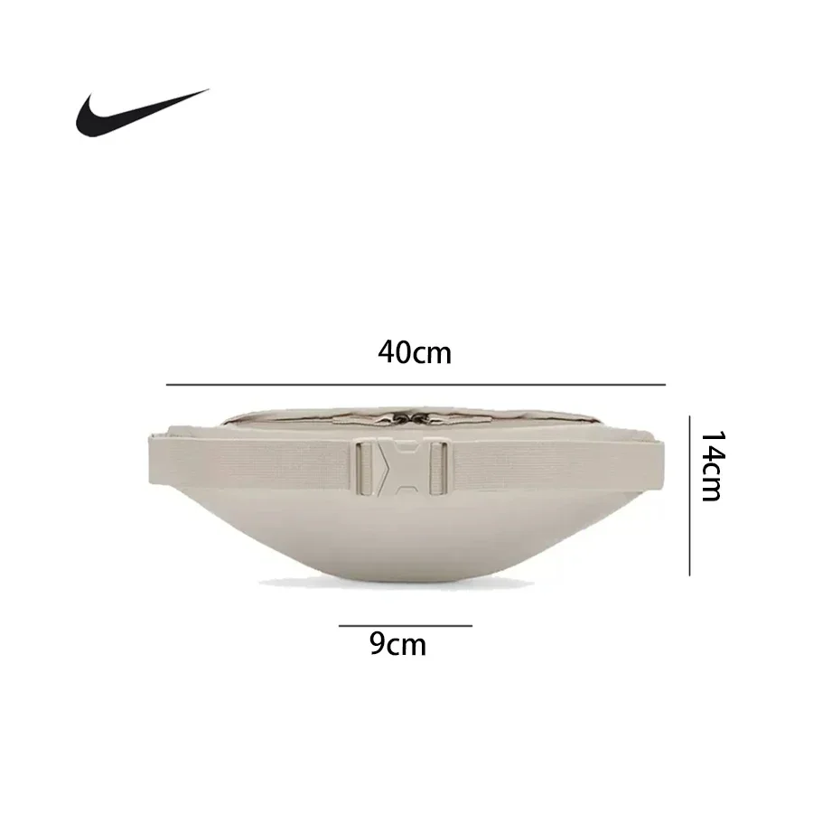 Nike Unisex Heritage Waistpack Adjustable Strap Sports Fanny Pack Light Orewood Brown Travel Storage Crossbody Bag DB0490-104