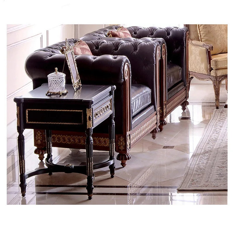 Neoclassical square lampstand, living room storage, small coffee table, side table, small square table