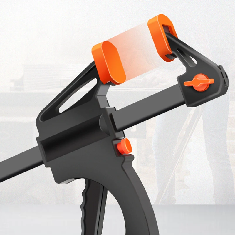 4 Inch Clip Quick Ratchet Release Speed Squeeze Wood Working Work Bar F Clamp Clip Kit Spreader Gadget Tools Diy Hand ToolJJ2711