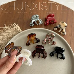 Trendy French Hair Claw Clips Acetate Retro High Ponytail Holders Elegant Crab Shark Clip for Women Girls