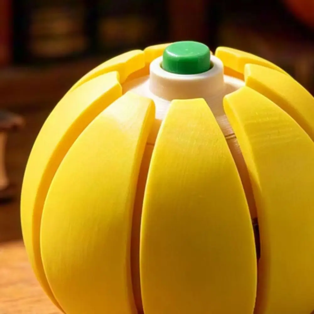 Pumpkin Shape Fidget Clicker Fruit Design Pressure Relief Pumpkin Squishy Button Click Small Size Stress Reliever