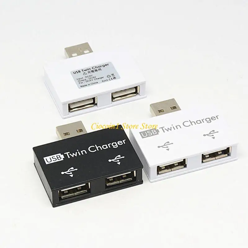 A3PC USB Hub 2 Port USB 2.0 Twin Dual 2 Port USB Splitter Splitter Adapter Laptop Notebook For PC Computer Accessory
