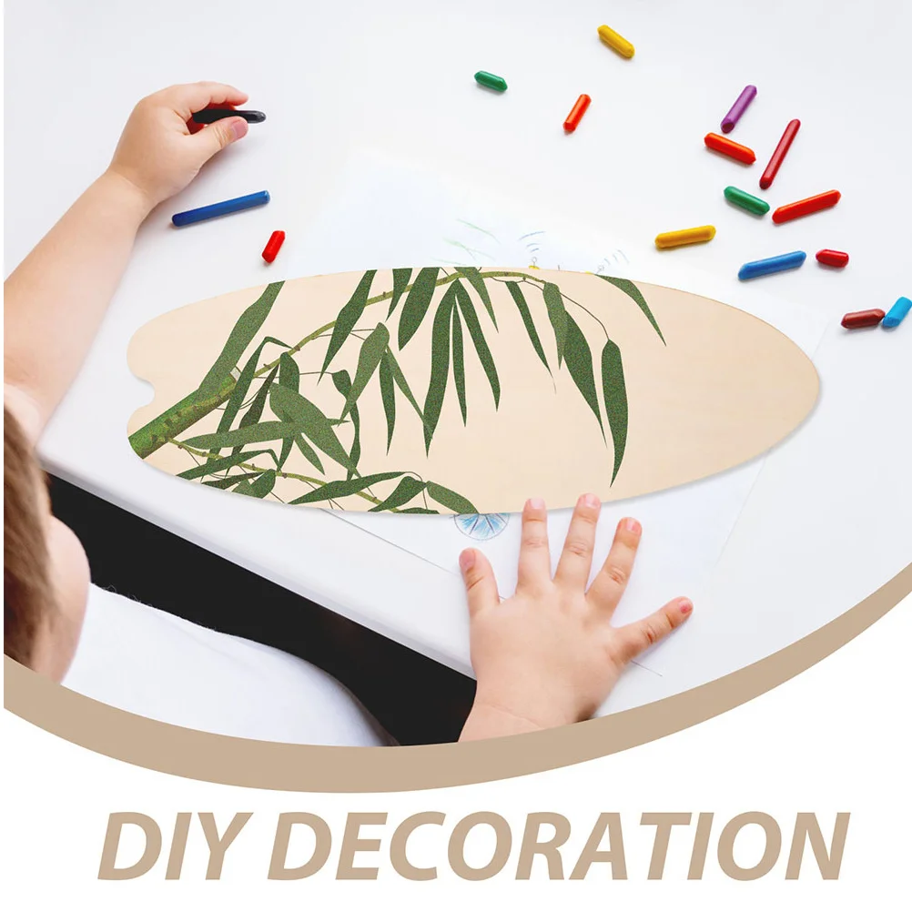 

2pcs Blank Wooden Surfboard Wall Decor Diy Craft Unfinished Beach Theme Hanging Plaque Summer Surf Room Decoration Party Wall