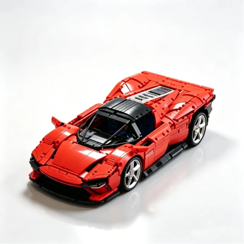 Daytonae Sp3 Model Supercar z Klocków do Składania, Zabawki Samochodowe dla Dzieci, Prezent Urodzinowy dla Chłopaka (No box) — Zdjęcie 2 z 2