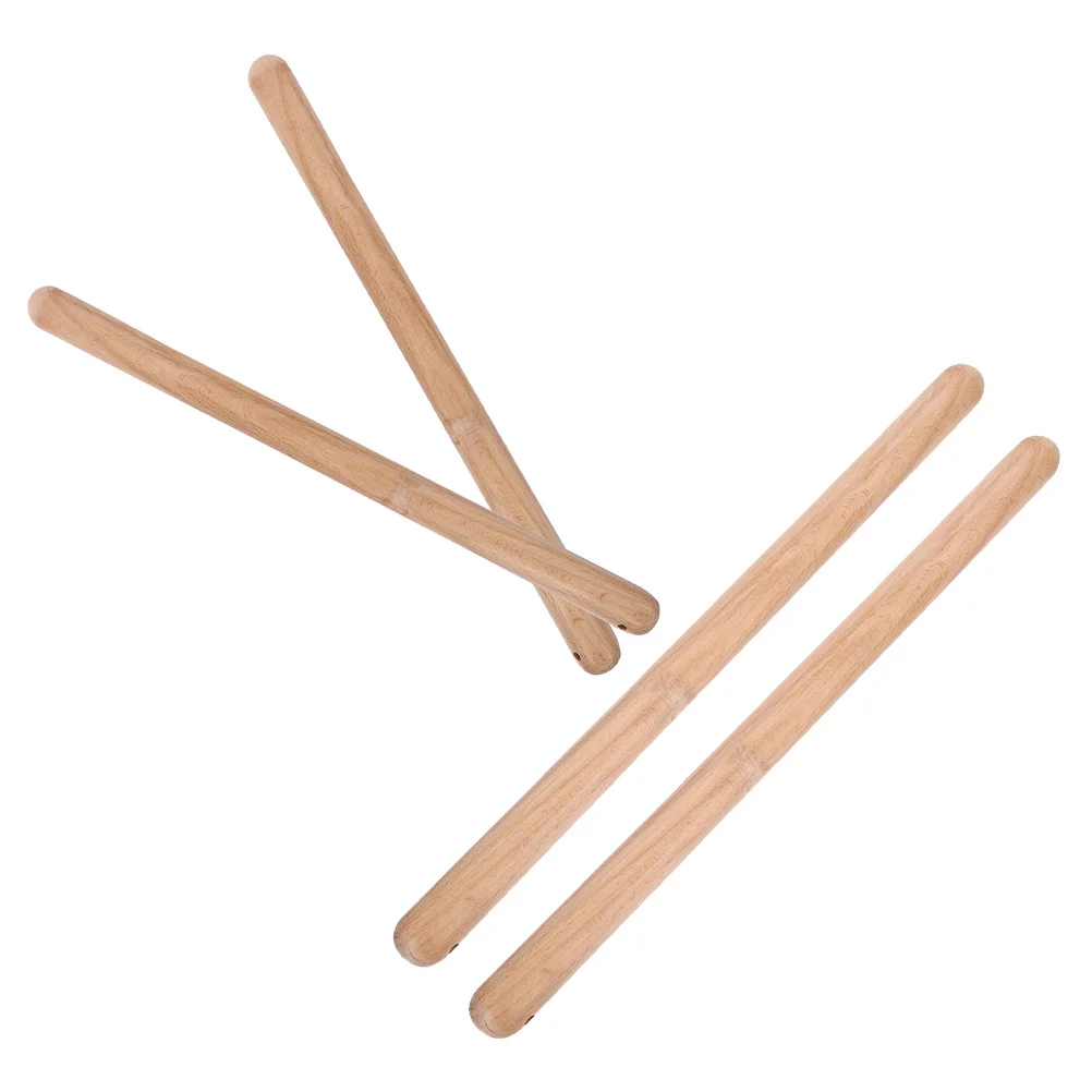 

4pcs Wooden Drum Sticks Rhythm Percussion Instruments For Practice Marching Bands Taiko Bass Drumming Equipment Adult Kids