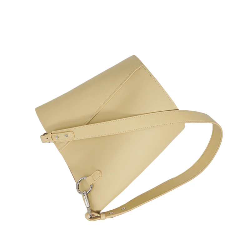 Женская сумка-мешок из мягкой воловьей кожи 2025 года, новая сумка премиум-класса из натуральной кожи, минималистичный дизайн, сумки на плечо, пригородная сумка