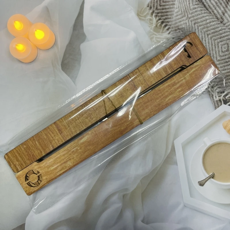 Marcapáginas madera con letras huecas, 4 Uds., para profesores, lectores, amantes los libros