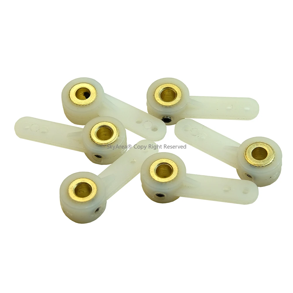 Bras de gouvernail pour train d'atterrissage rétractable, bras de direction, accessoires de bricolage pour RC FixOOAiranaParts, diamètre 2.1, 2.6, 3.1, 4.1mm, 6 pièces