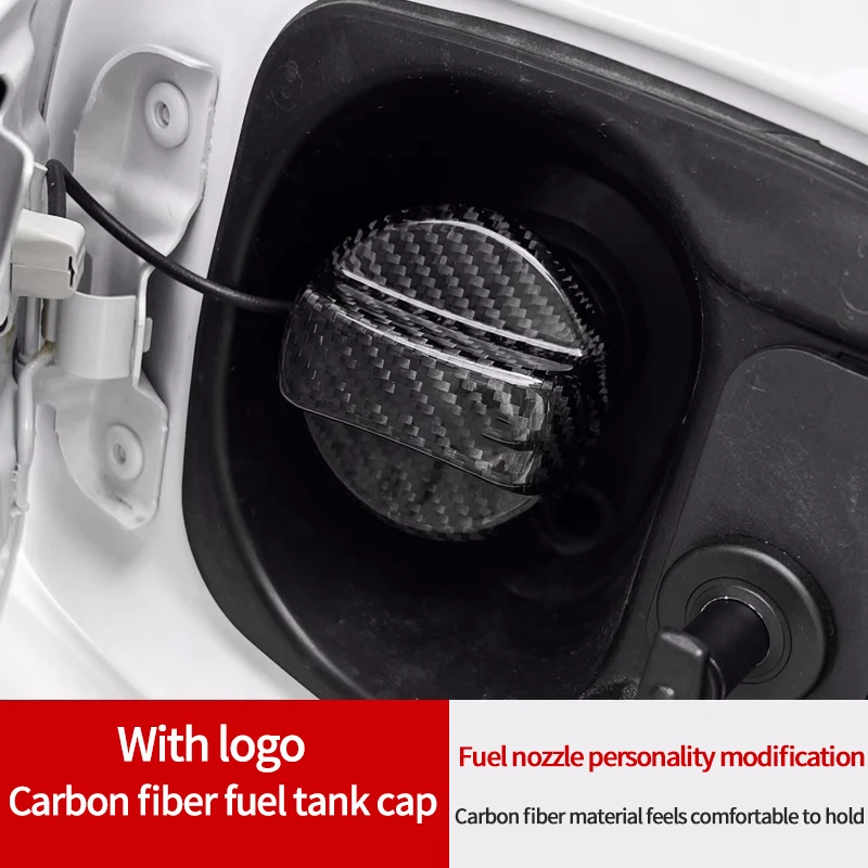 Car Carbon Fiber Fuel Tank Cover f For Audi Sport A1 A3 A4 A5 A6 A7 A8 Q2 Q3 Q5 Q7 Q8 TT S3 S4 RS5 RS6 RS7 S7 S Auto Accessories