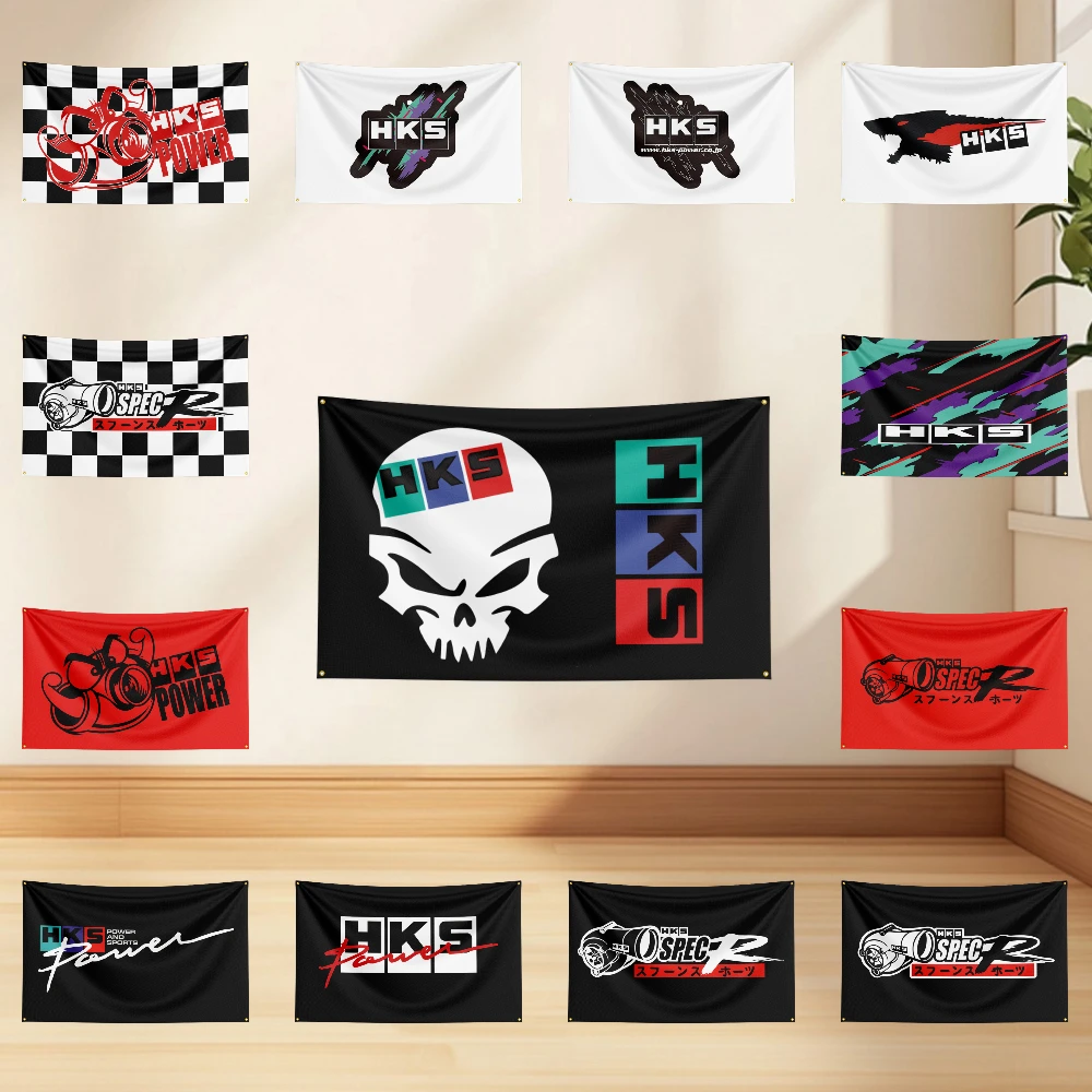 

3x5 ft H-HKS-S Flag Car Flags Room Decoration Outdoor Decors Personalized Items Flags For Garage Bedrooms Home Tapestry Flag