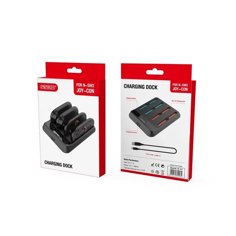 SWITCH2 JoyCon Magnetic Charging Dock 4 Cells NS2 Controller Charging Base SWITCH 2 Accessories