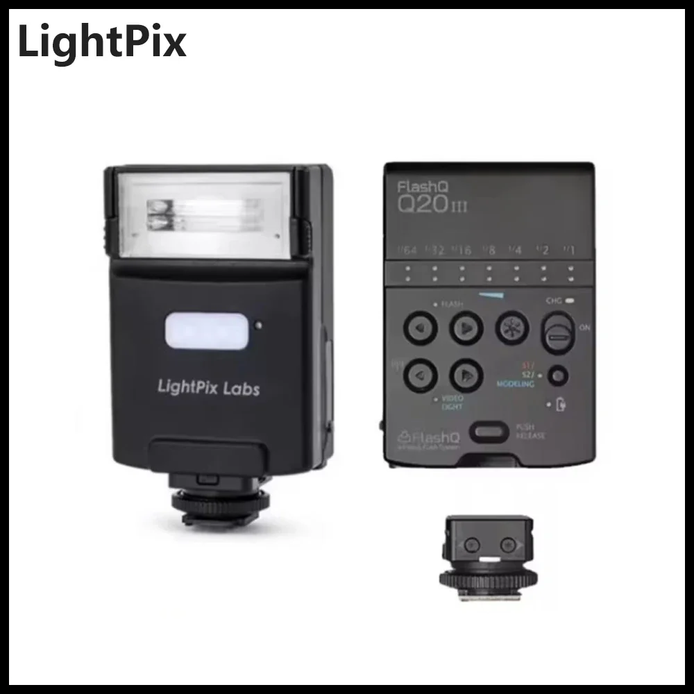 

LightPix FLashQ Q20 III Wireless Flash Speedlite LED Fill Light On-camera Flash for Sony Canon Fuji Nikon Panasonic DSLR Cameras