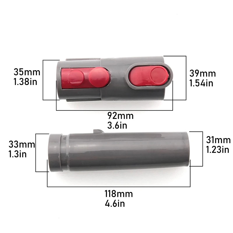 Attachment Adapter Compatible with Dyson V15 V12 V11 V10 V8 V7 V6 Outsize Vacuum Cleaner, Universal Tool Adaptor Convertor