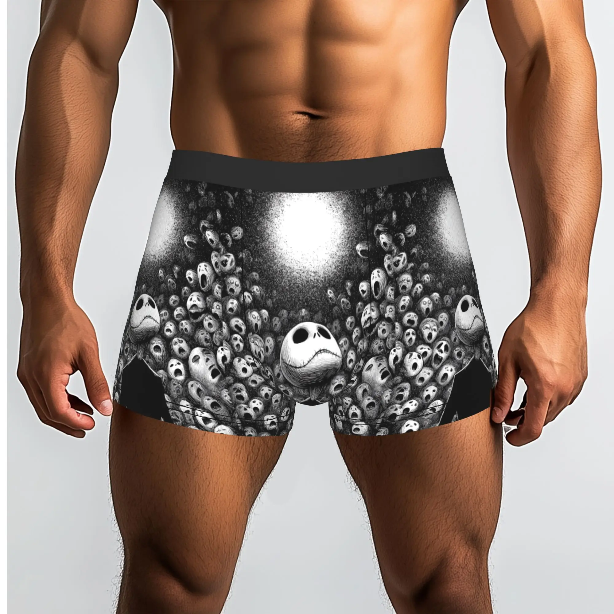 Customized Jack Anime S-Skellingtones Underwear Male Printed  Boxer Shorts Panties Briefs Soft Underpants