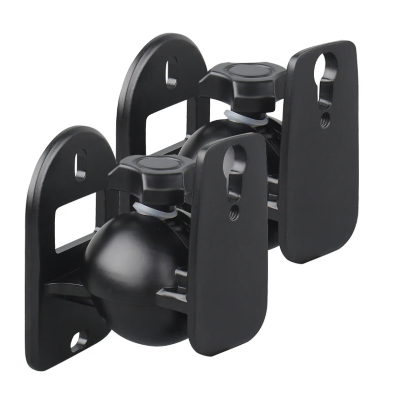 

High Quality 1 Pair = 2pcs Universal Surround Holder Speaker Bracket Wall Mount Tilt Swivel Holder Stand 368