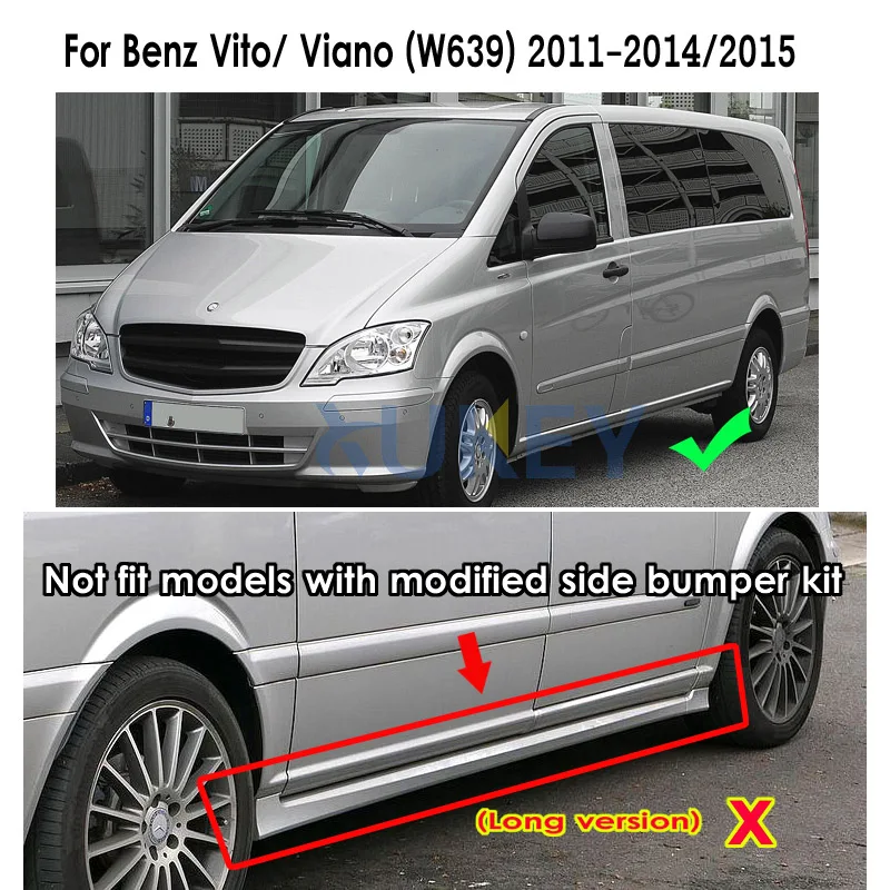 Mudflap for Mercedes Benz Vito Viano V Class 2006~2019 W639 639 W447 447 Fender Mud Guard Splash Flap Mudguards Accessories 2011