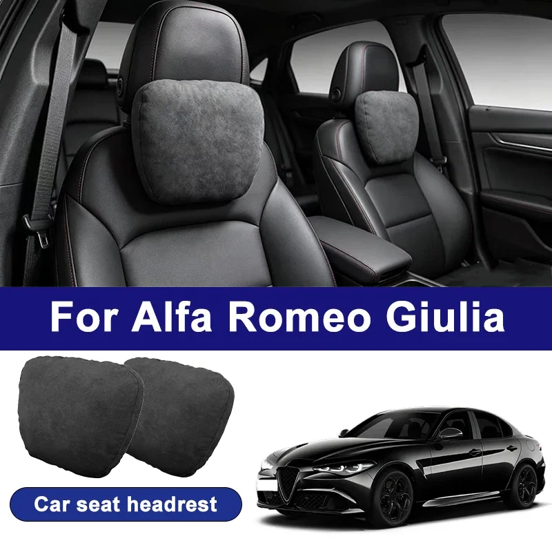 

For Alfa Romeo Giulia car headrests, soft universal adjustable car seat pillows, car neck pillow cushions, car accessories