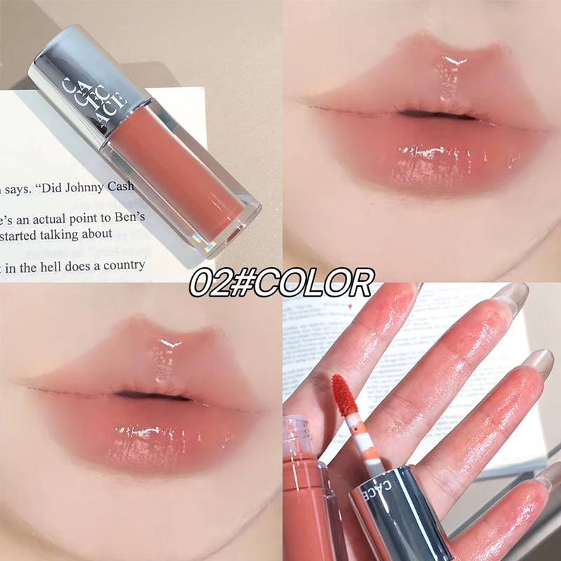 Mirror Watery Lip Gloss Jelly Lip Oil Tinted Hydrating Plumper Moisturizing Lips Glow Makeup Liquid Lipstick Cosmetics Lip Stain