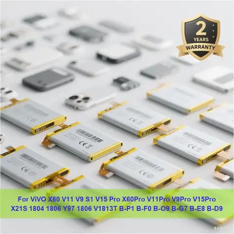 Batterie pour ViVO X60 V11 V9 S1 V15 Pro X60Pro V11Pro V9Pro V15Pro X21S 1804 1806 Y97 1806 V1813T B-P1 B-F0 B-O9 B-G7 B-E8 B-D9