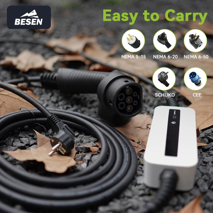 BESEN EASY CARRY IP66 IK10 3.6kW 16A On The GO EV شاحن محمول لتاجر شحن السيارات الكهربائية #2