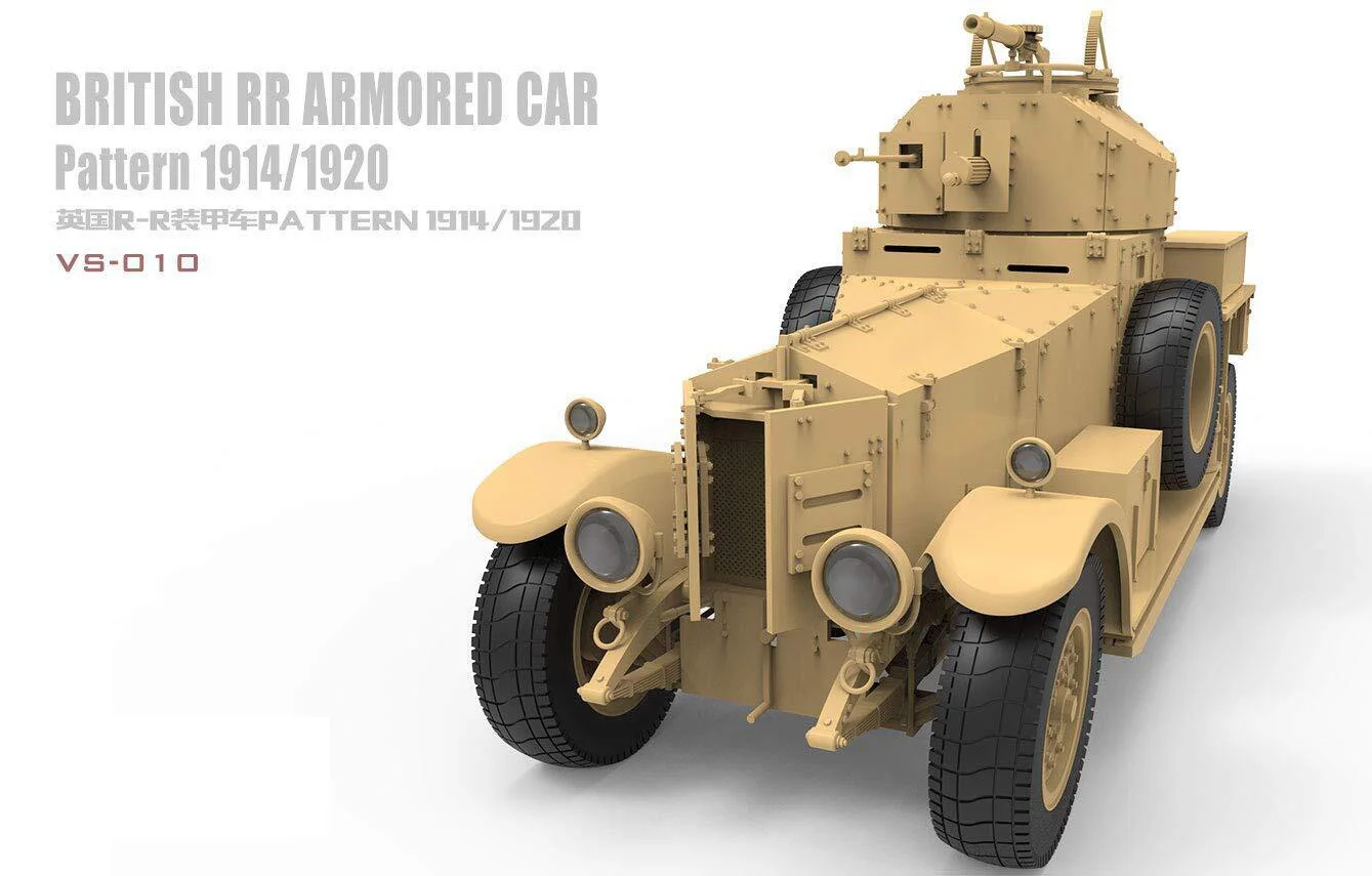 Meng VS-010 1/35 Scale British RR Armoured Car Vehicle Pattern 1914/1920 Hobby Plastic Model Building Assembly Kit Gift