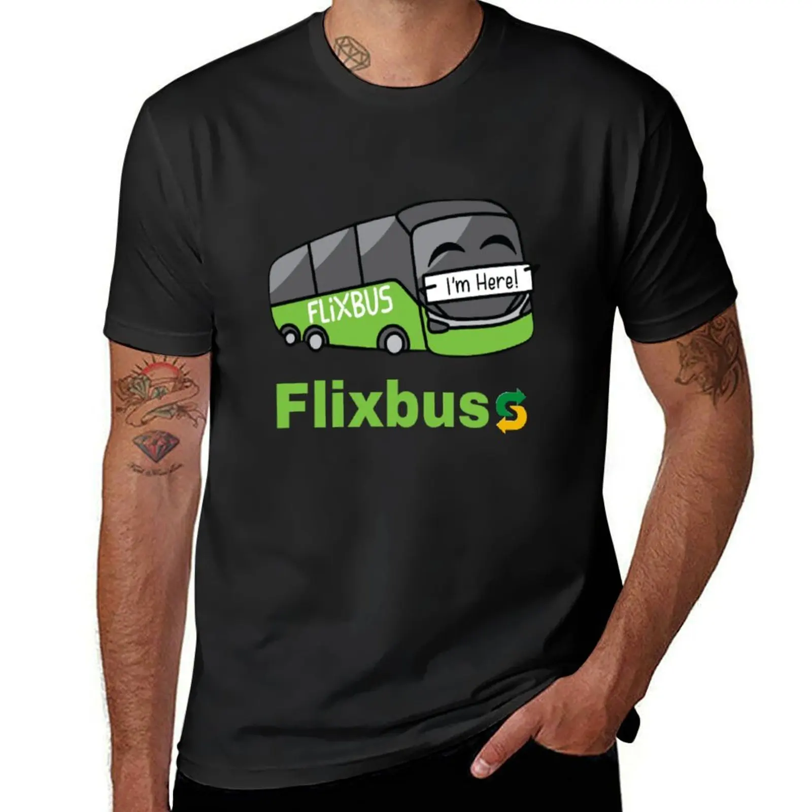 

flixbus T-Shirt anime tshirt vintage graphic tee sweat anime t shirts mens t shirts