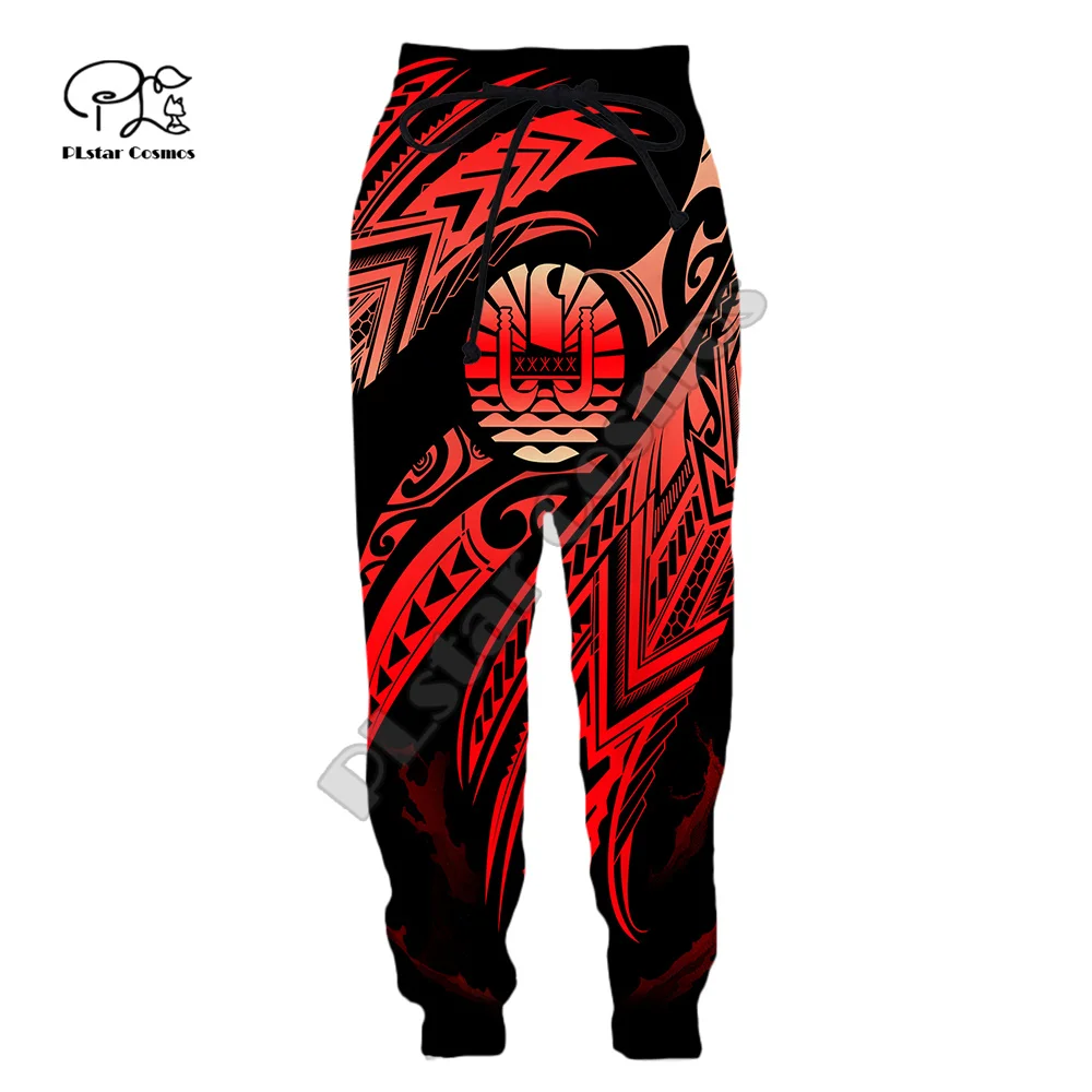 French Polynesia Tahiti Country Tribal Culture Retro Men/Women 3DPrint Harajuku Casual Funny Jogger Sweatpants Trousers Pants X2