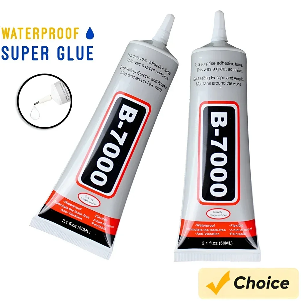 Car 15/50/110ml B-7000 Multi-Purpose Adhesive Waterproof, Ideal for DIY Crafts, Glass, Wood, Nail Art & Phone Repair Amagi