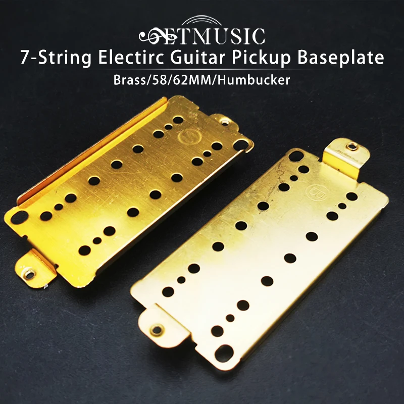 

20Pcs Brass Baseplate for 7 String Dual Coil Pickup Brass Humbucker Baseplate 58/62MM Pickup Baseplate Pickup Parts