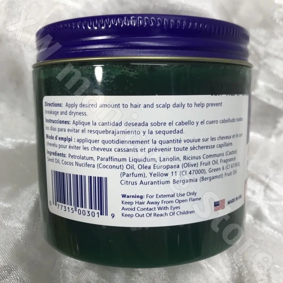 DAX Vegetable Oil Hair Wax Used for Hair Conditioner Hair Health and Moisturizing Naturally Fluffy Vegetable Oil Care 397g