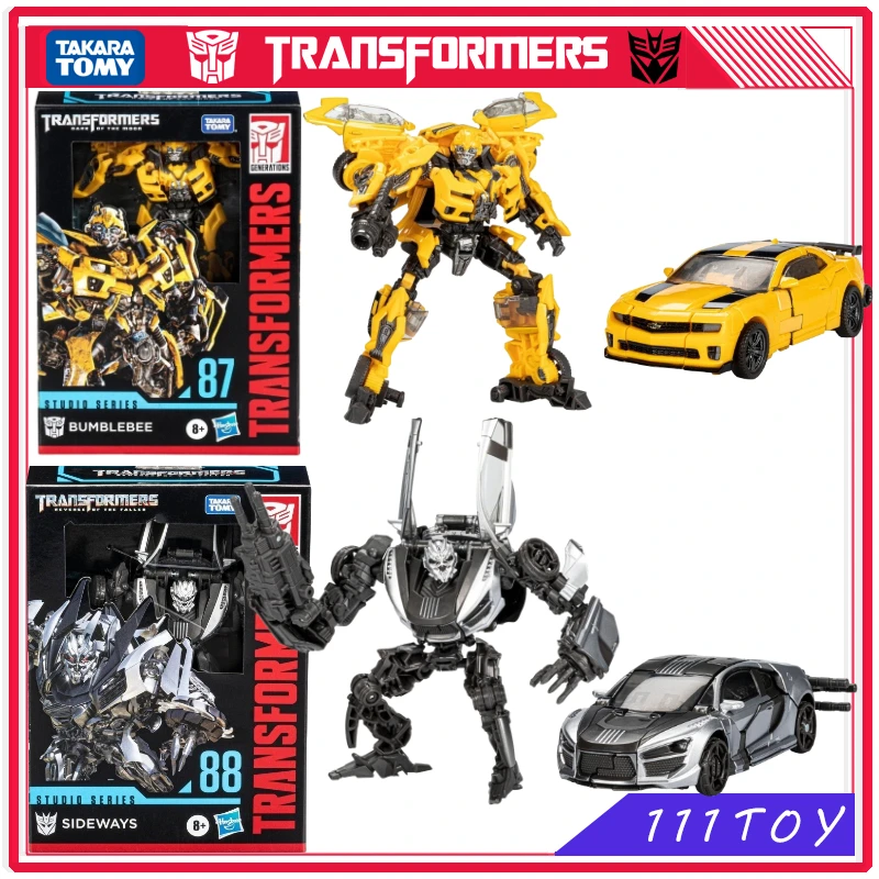 In Stock Takara Tomy Transformers Studio Series SS87 Bumblebee SS88 Sideways Anime Figures Robot Toy Action Figure Gifts Hobbies