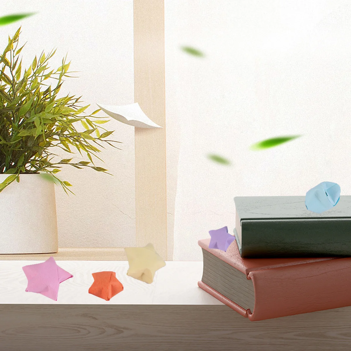 1350 قطعة من أوراق اوريغامي ملونة قابلة للطي على شكل نجمة لتزيين الحرف اليدوية DIY ورق فني ملون أوراق يدوية يدوية #3