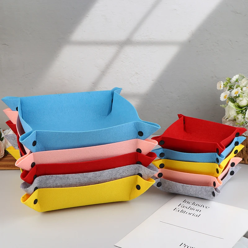 

Практичная войлочная подставка для хранения - органайзер для офисных принадлежностей, детских товаров, контейнер для хранения ковриков для мыши