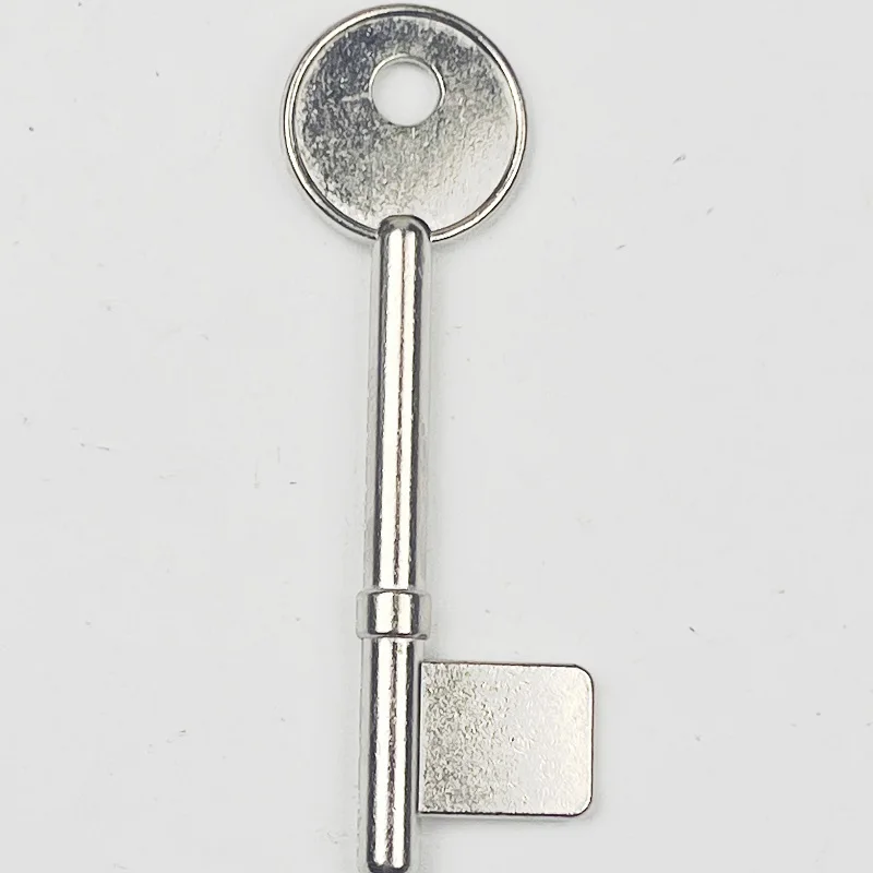 5pcs/lot Uncut Blank Keys for Bit Locks  Solid Flag Shaped Mortice Key Blanks Replacement Key Blank Tools