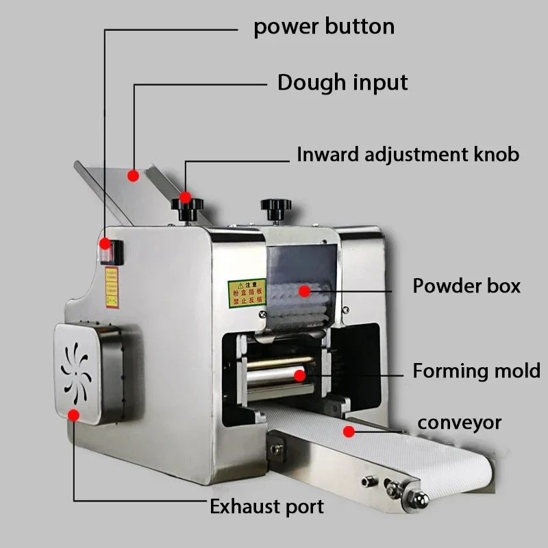 110V/220V 2024 Commercial Automatic Dumpling Wrapper Machine Imitation Handwork Dough Rolling Noodle Maker